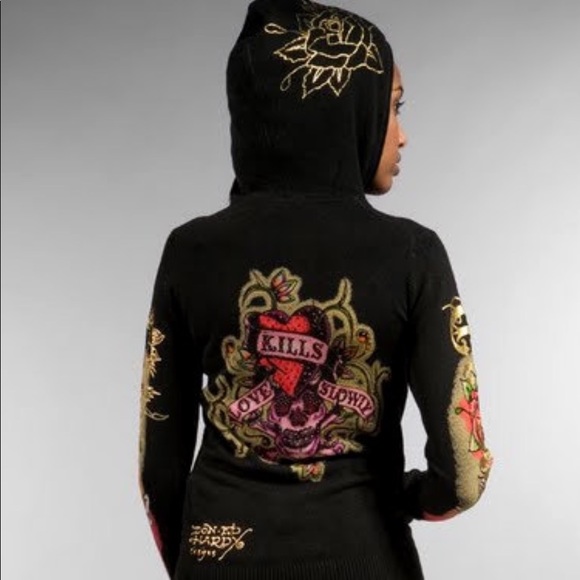 ed hardy womens hoodies